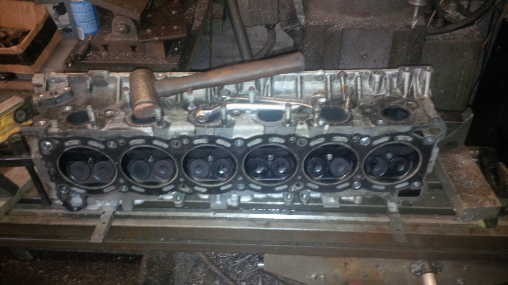 removing a broken stud from a cylinder head
