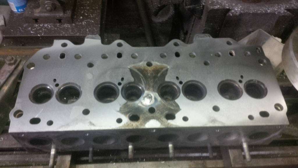 Land Rover head welded
